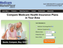 Tablet Screenshot of medicaremarketplace.com